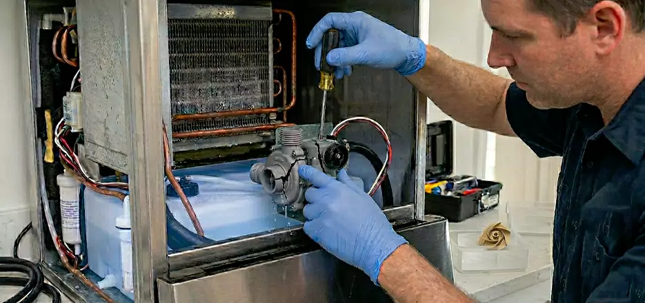 Commercial Ice Maker Water Pump Repair in La Jolla