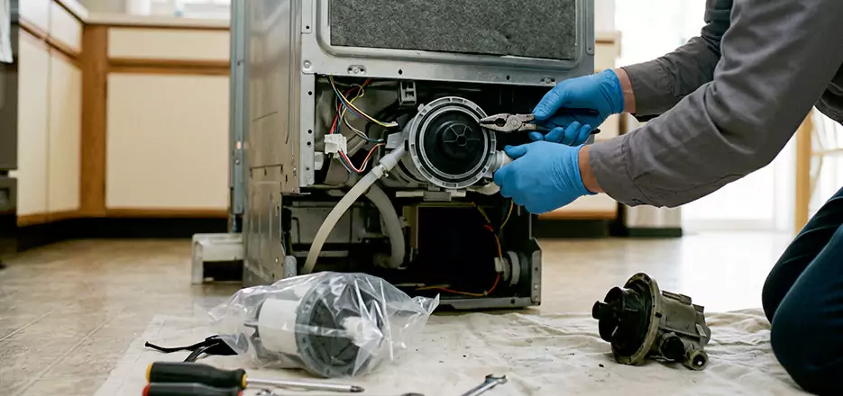 Dishwasher Motor Pump Replacement in La Jolla