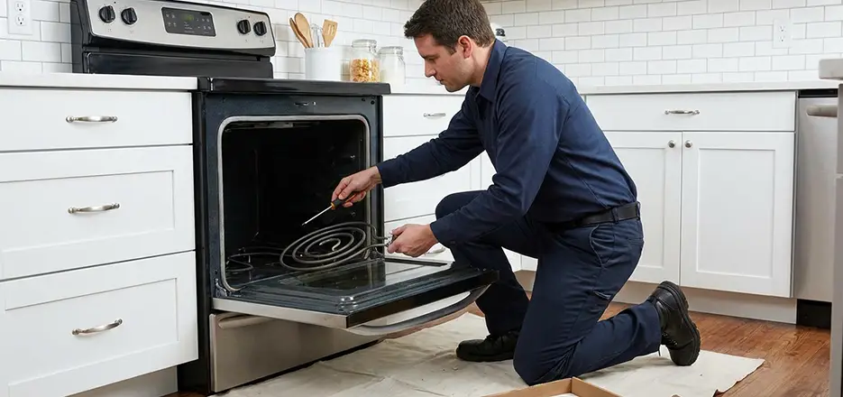 Oven Lower Heating Element Replacement in La Jolla