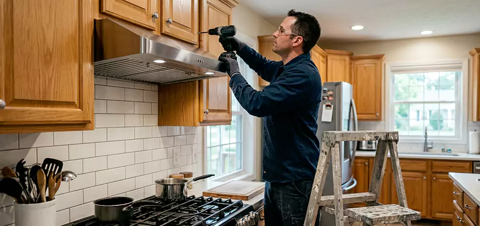 Wood Range Hood Installation La Jolla